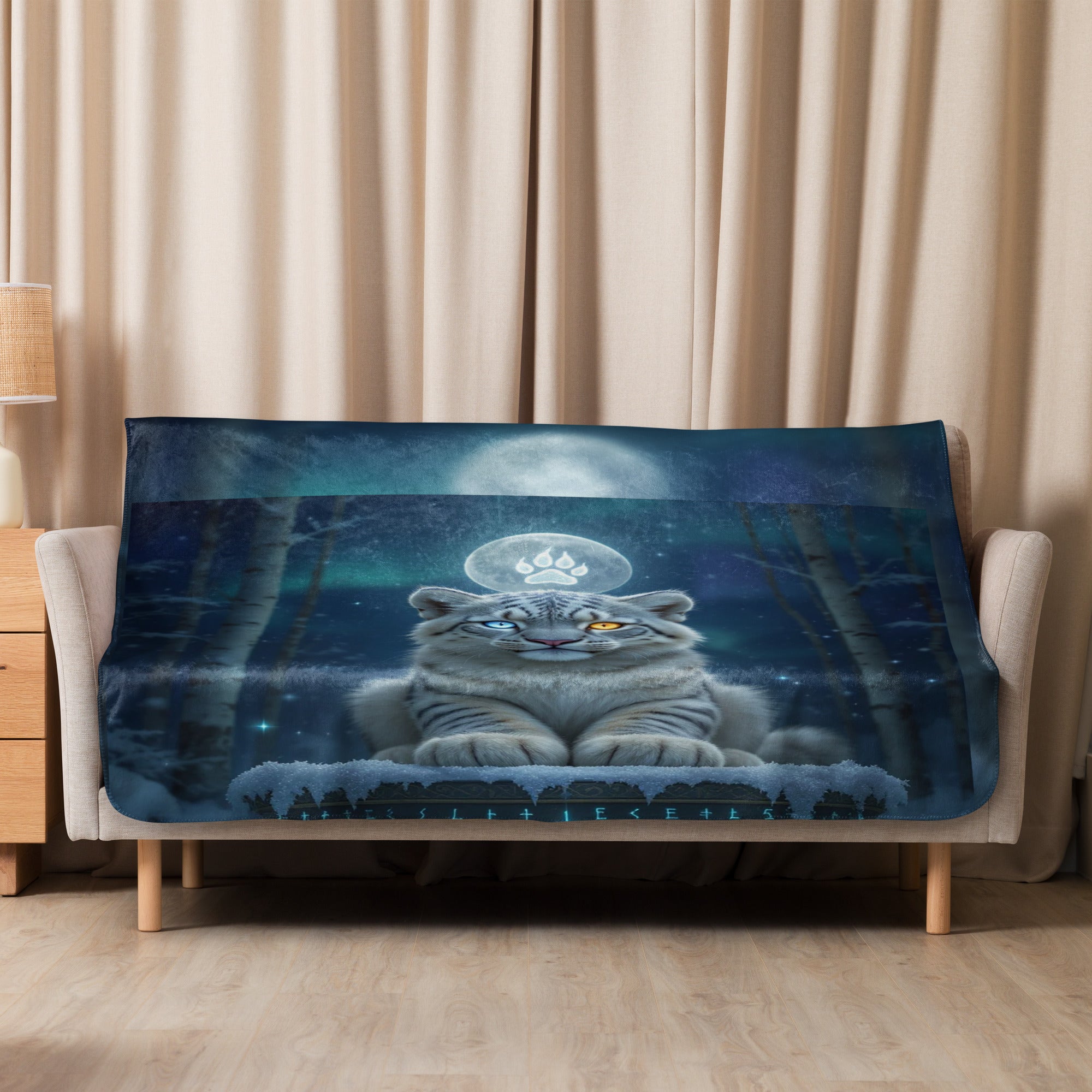 Flurries — Winter's Watcher Cozy Blanket